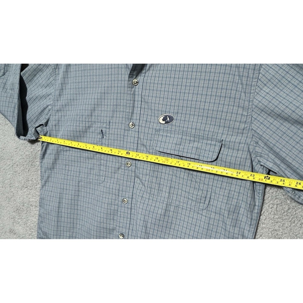 Mossy Oak Fishing Blue Performance Vented Shirt‎ Button Down SZ XL Boating - Picture 15 of 16